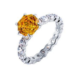 Кольцо из серебра 925 с фианитом, ср. вес 3,82г