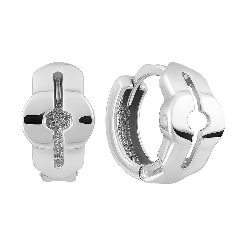 Серьги из серебра 925 без вставок, ср. вес 3,41г