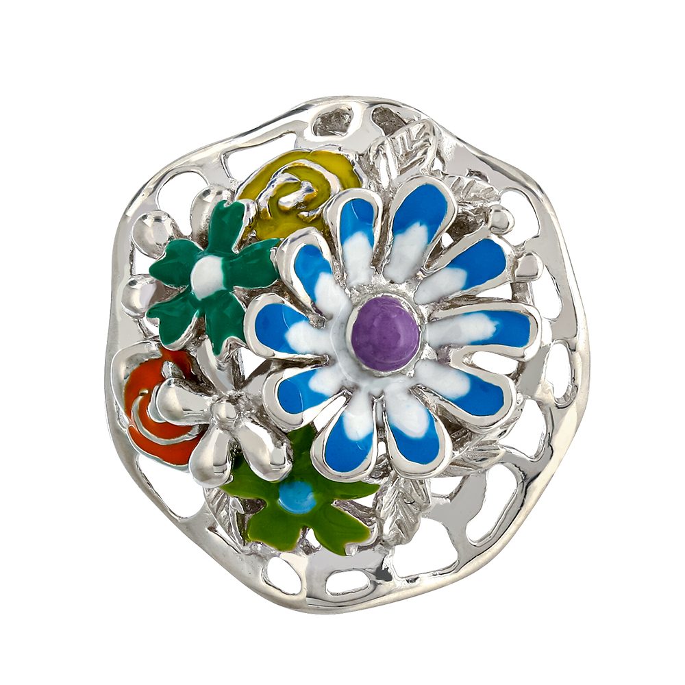 Подвеска из серебра 925 с эмалью, ср. вес 6,24г
