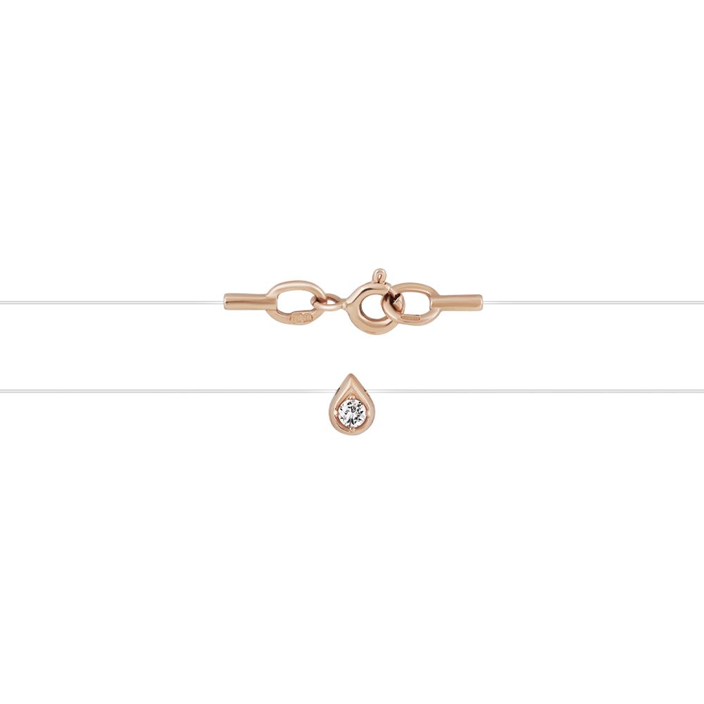 Колье из красного золота 585, ср. вес 0,54г