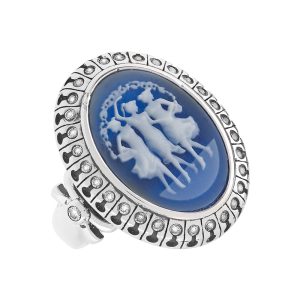 Кольцо из серебра 925 с фианитами, ср. вес 7,71г