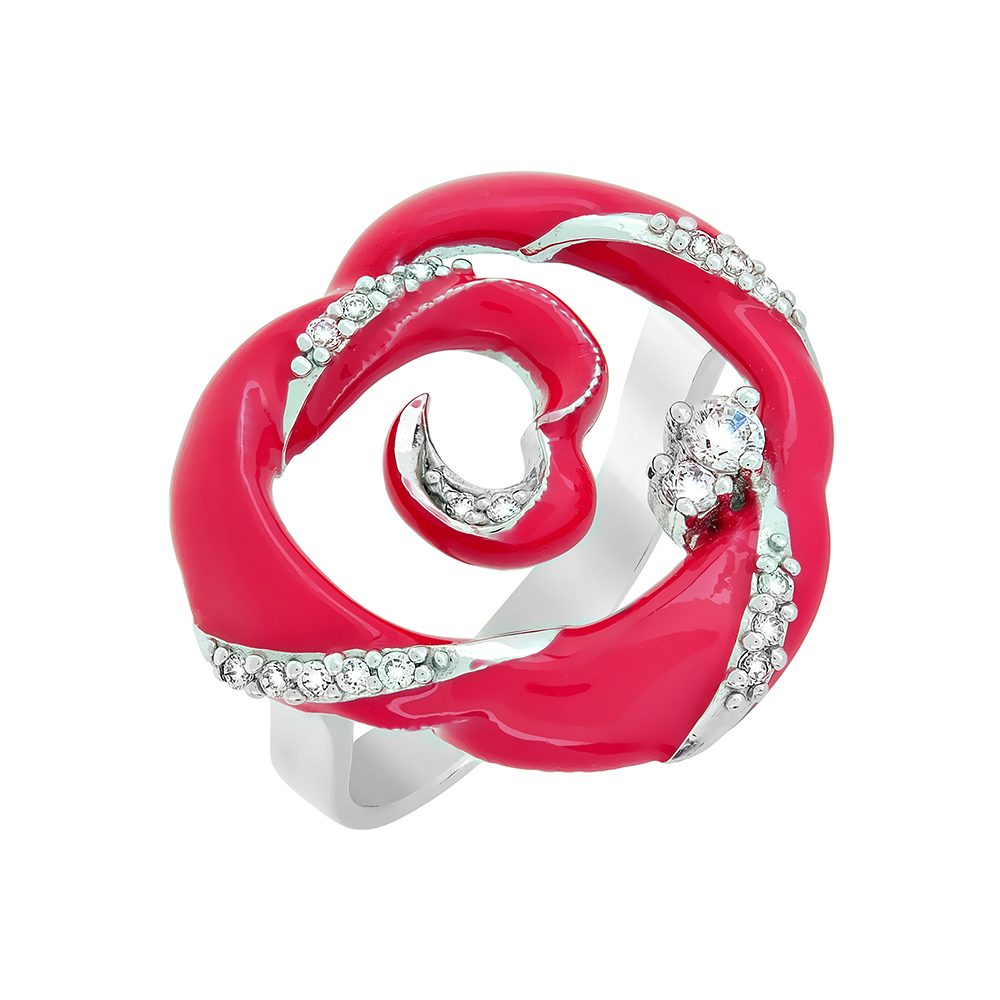 Кольцо из серебра 925 с фианитами, ср. вес 6,5г
