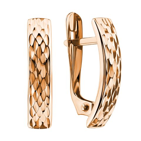 Серьги из красного золота 585, ср. вес 1,54г