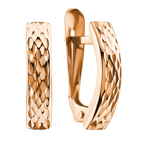 Серьги из красного золота 585, ср. вес 1,56г