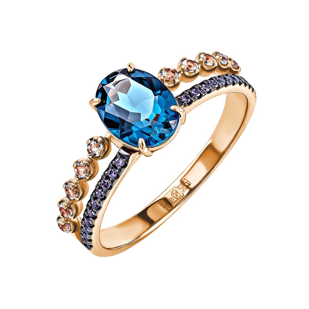 Кольцо из красного золота 585, ср. вес 2,5г