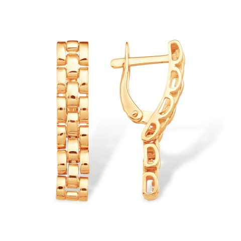 Серьги из красного золота 585, ср. вес 3,25г