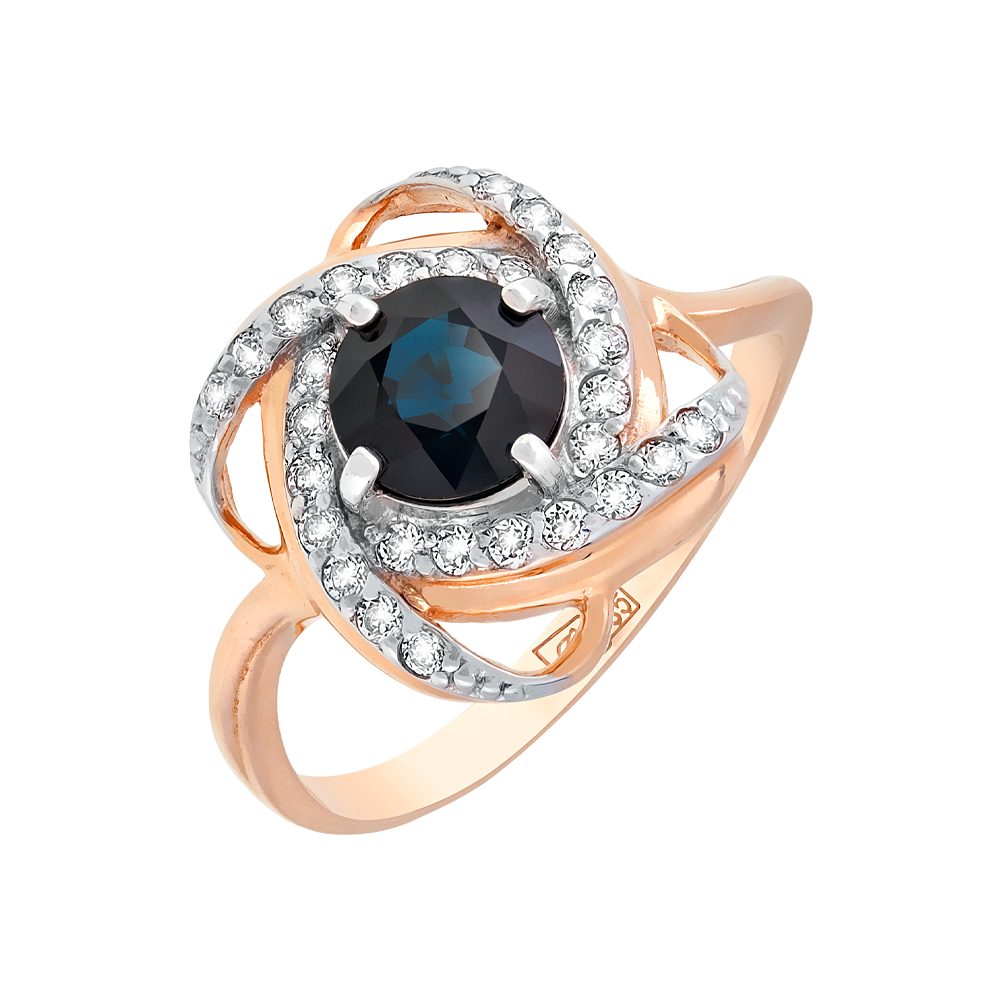 Кольцо из красного золота 585, ср. вес 2,48г
