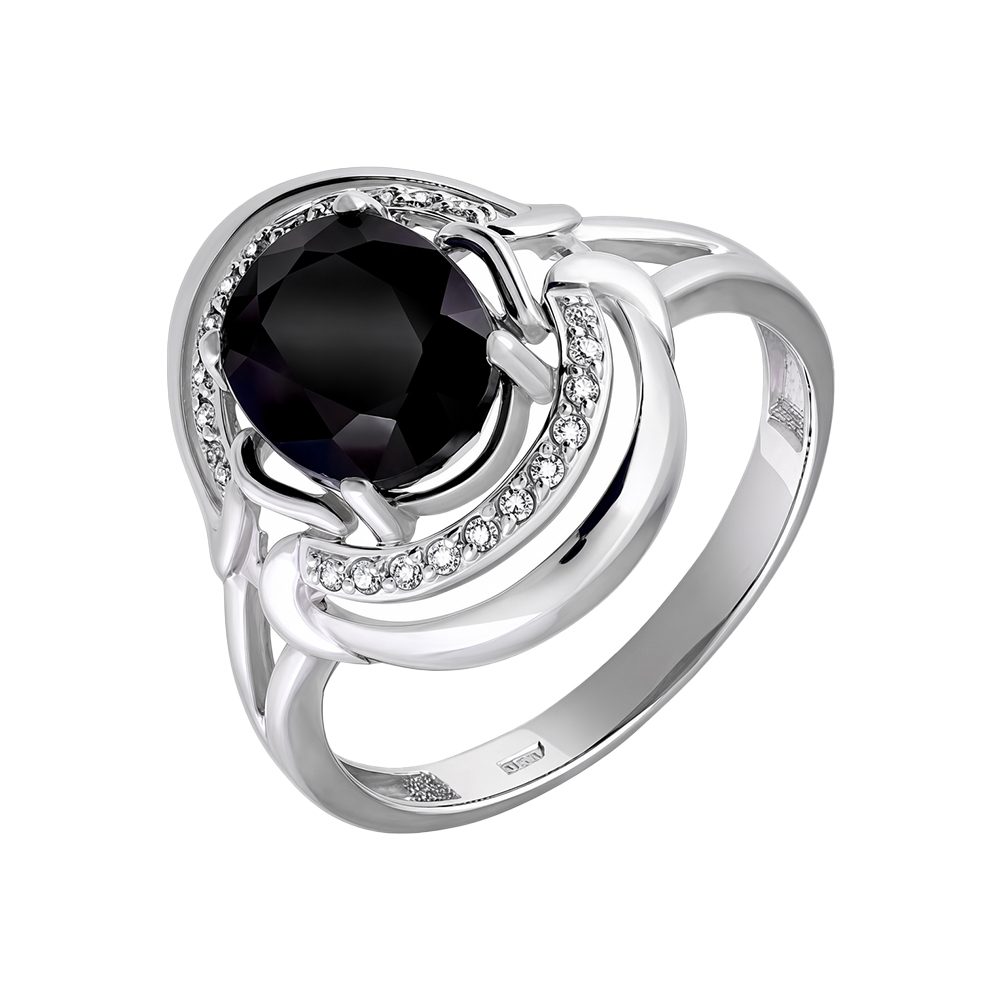 Кольцо из белого золота 585, ср. вес 3,28г