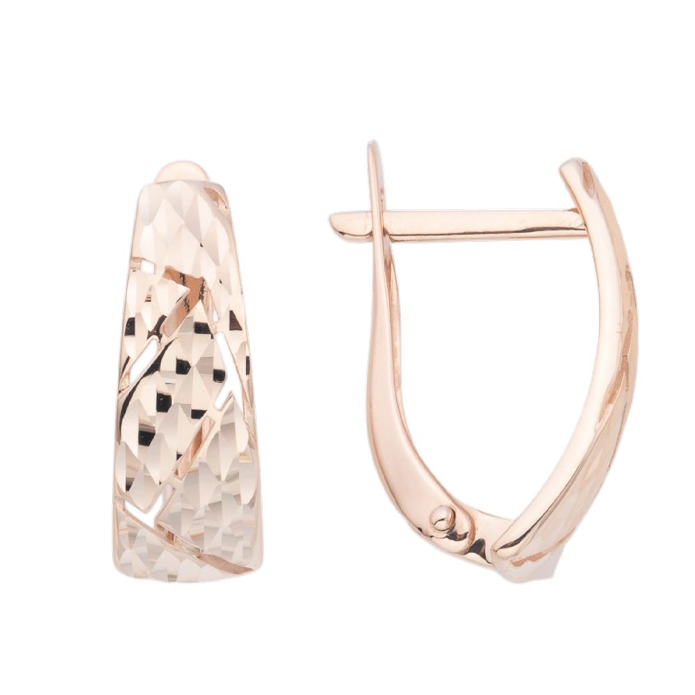 Серьги из красного золота 585, ср. вес 2,3г