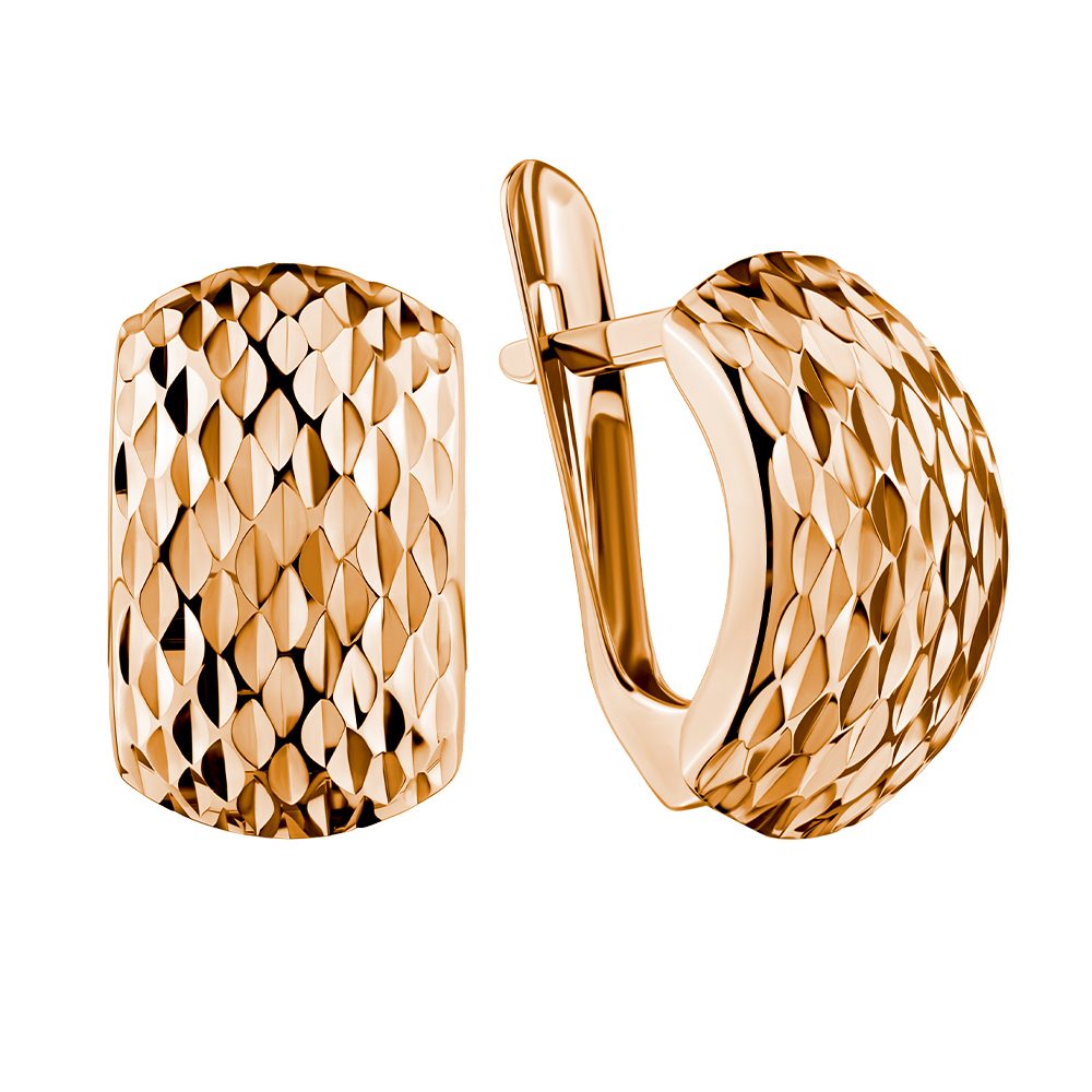 Серьги из красного золота 585, ср. вес 1,92г