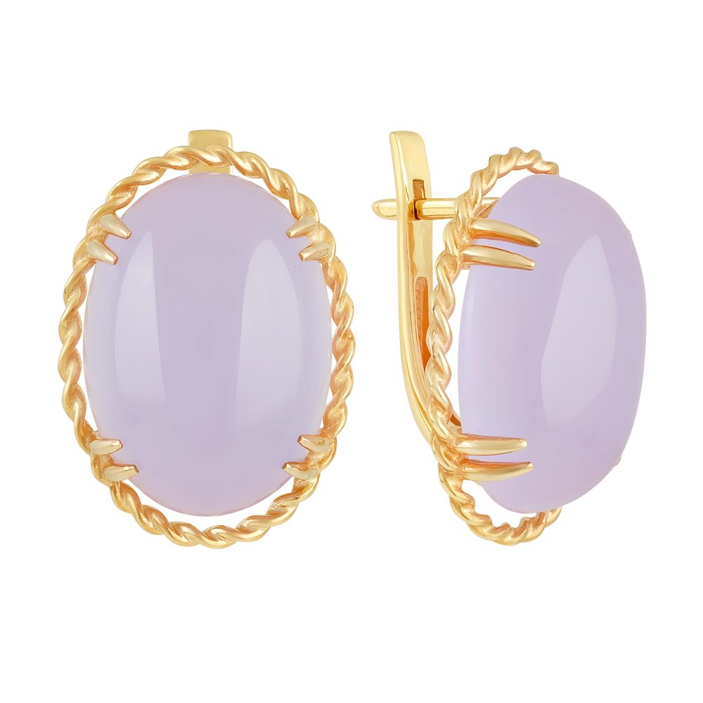 Серьги из серебра 925 с алпанитами, ср. вес 7,07г