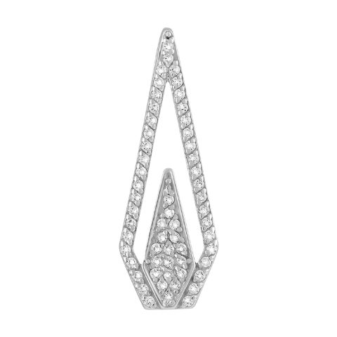 Подвеска из серебра 925 с фианитом, ср. вес 0,93г