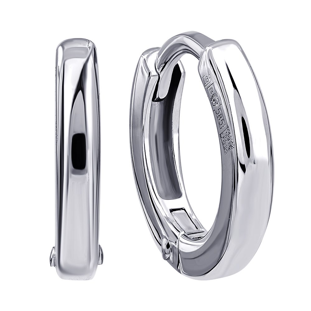 Серьги из белого золота 585, ср. вес 1,43г