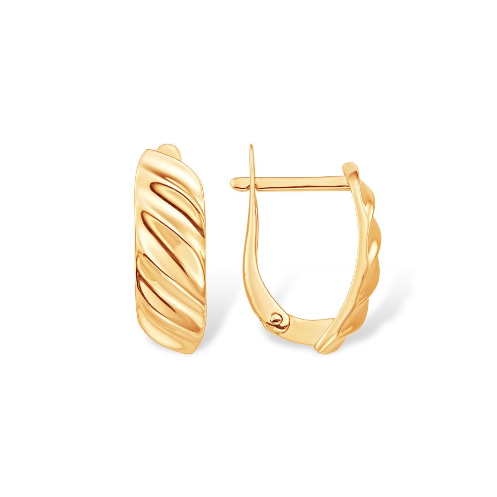 Серьги из красного золота 585, ср. вес 2,53г