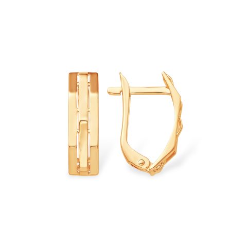 Серьги из красного золота 585, ср. вес 2,13г