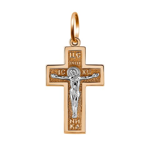 Крест из красного золота 585, ср. вес 2,73г