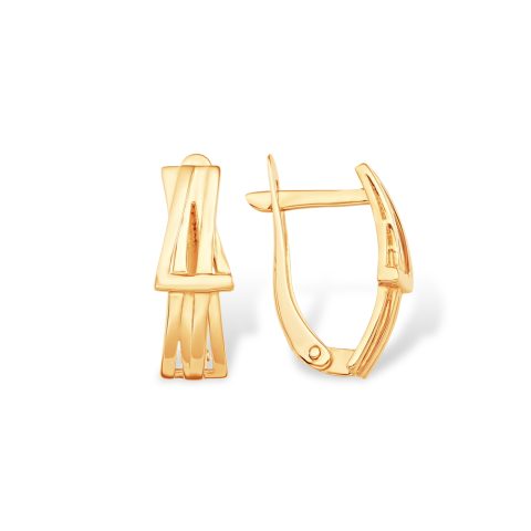 Серьги из красного золота 585, ср. вес 2,49г